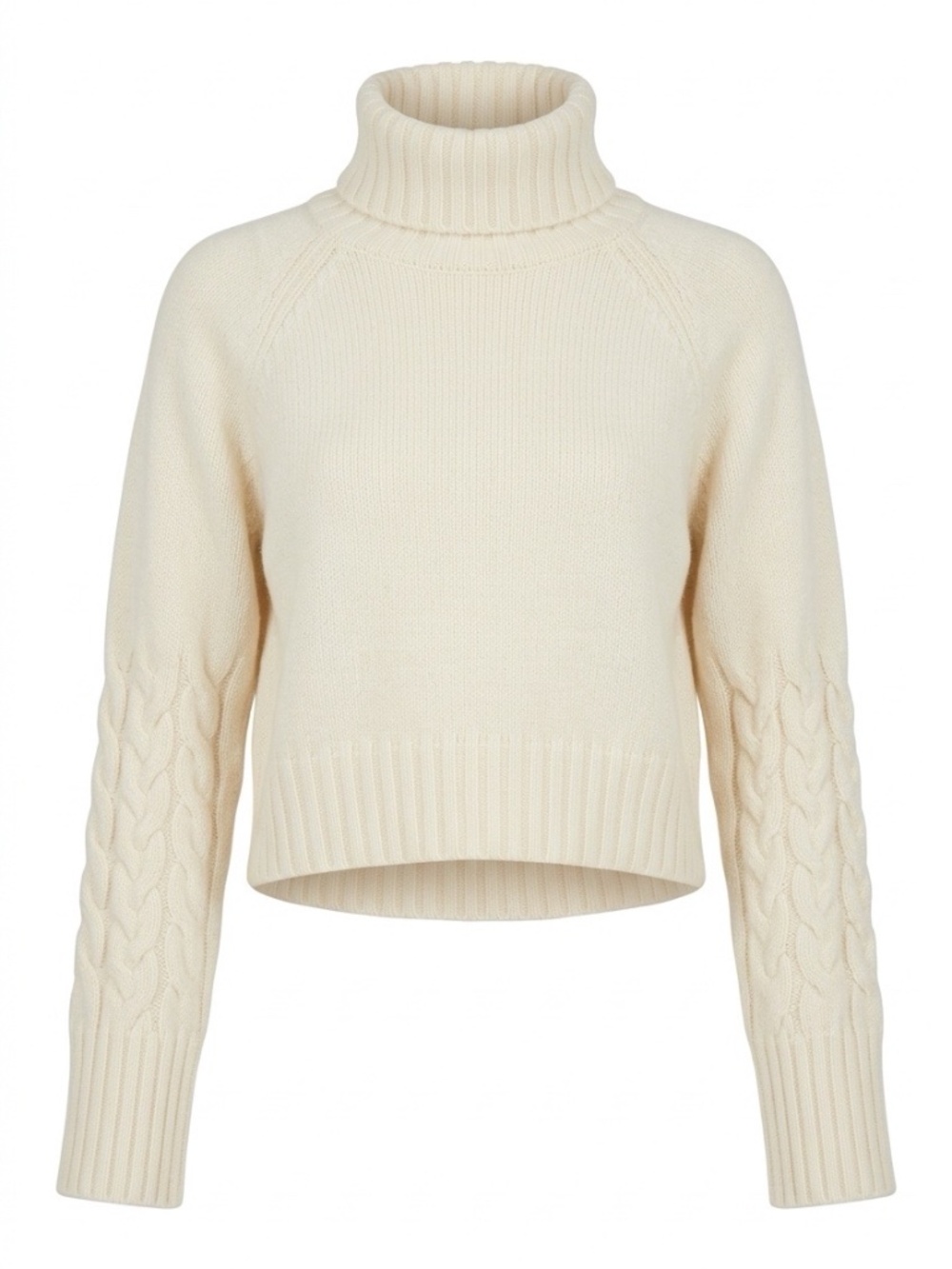 Attire the studio Turtleneck ivory wool Sweater - size small 🌟